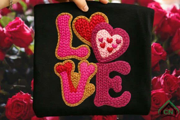 Download Yarn Crochet Valentine Png Pink Love - Valentine png Collection