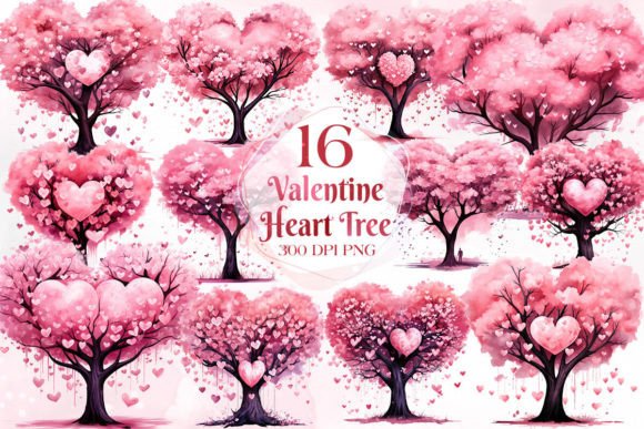 Download Light Pink Valentine Heart Tree Clipart - Premium Resources