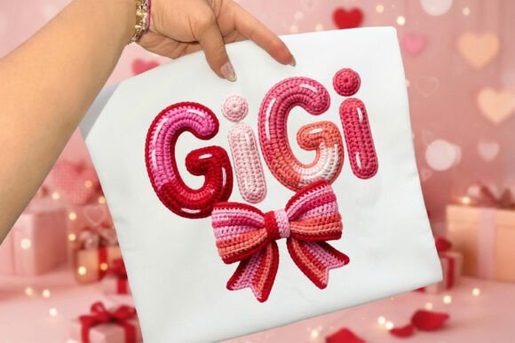 Download GiGi Faux Yarn Crochet Valentine PNG - Valentine png Collection