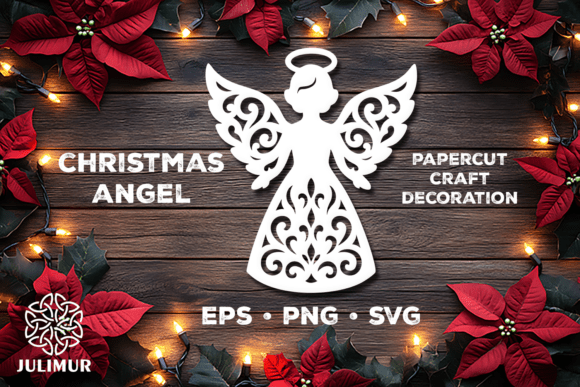 Download Christmas Angel Papercut SVG - Angel Collection