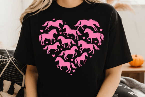 Download Pink Horse Silhouette Valentine PNG - Valentine png Collection