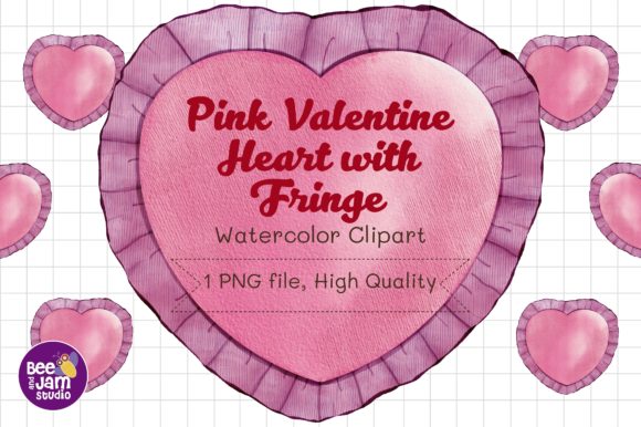 Download Pink Valentine Heart Watercolor - Premium Bundle