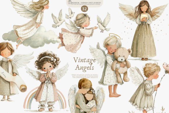 Download Angel Clipart Watercolor Angel Clipart - Angel Collection
