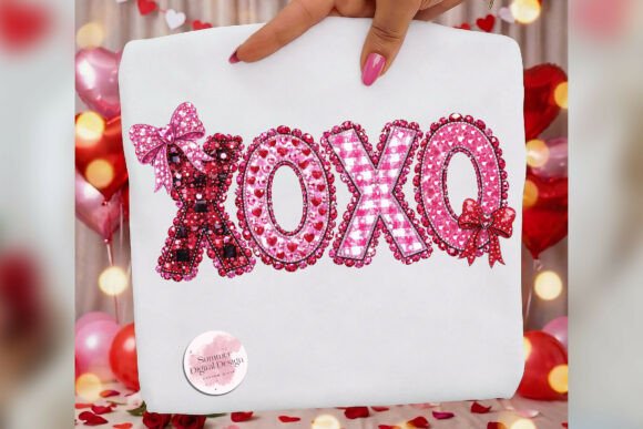 Download XOXO Rhinestone Plaid Valentine PNG - Valentine png Collection