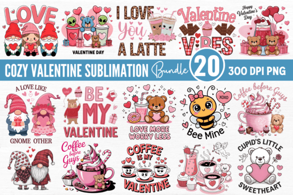 Download Cozy Valentine PNG Sublimation Bundle - Valentine png Collection
