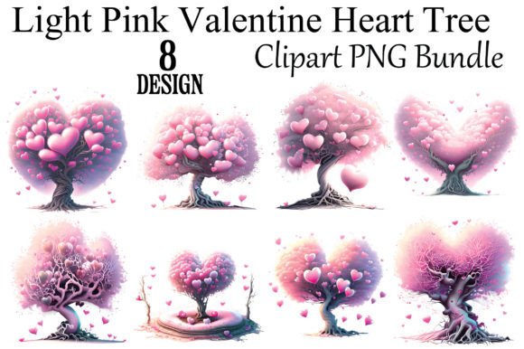 Download Light Pink Valentine Heart Tree - Pink valentine heart Collection