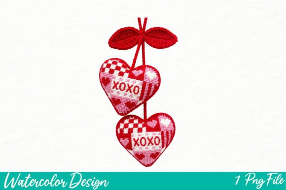 Download Faux Yarn Crochet Valentine Png - Valentine png Collection